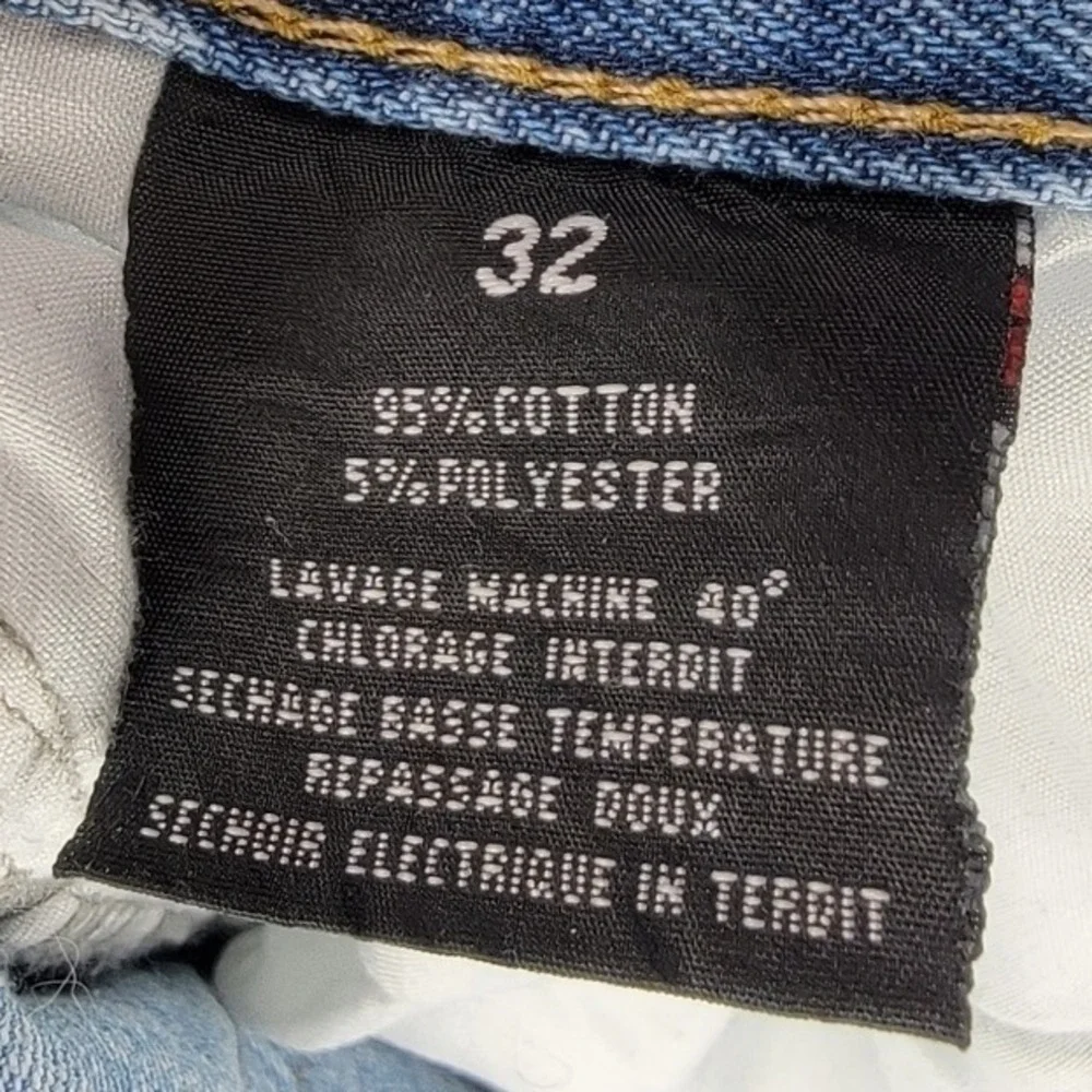 BOOHOO MAN Shorts Denim Distressed Men's 32 Preppy Light Blue Slim Jean Bermudas
